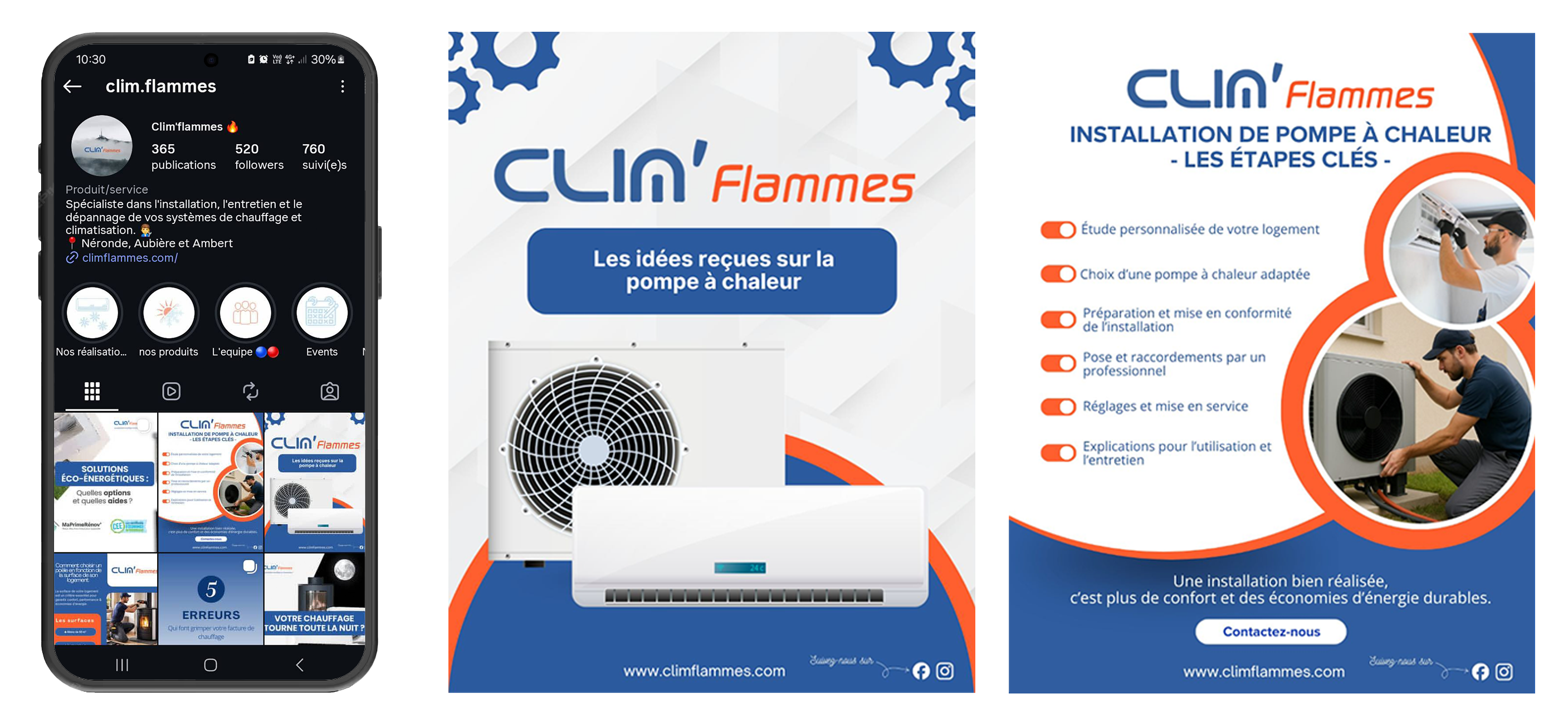 Community management Clim'flammes hover